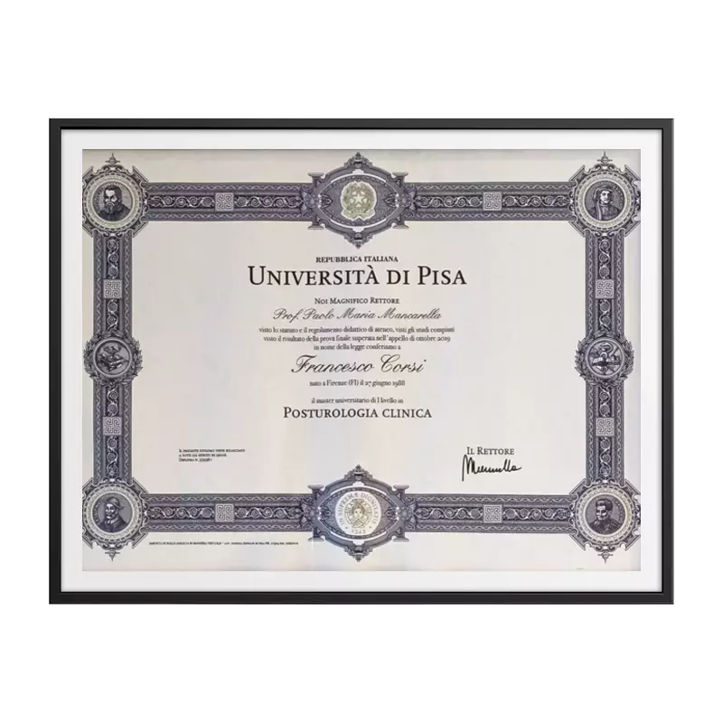 Master Posturologia Clinica Università di Pisa